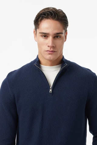 Nautica Erkek Lacivert Classic Fit Kazak-11577 Lacivert