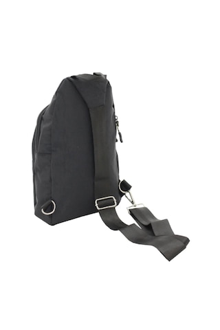 Ogdo - Tek Omuz Askılı Krinkle Sırt - Göğüs Çantası - Body Bag - 4925 Siyah