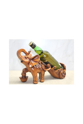 3 Adet Fil Figürü Şaraplık Polyester Dekor Heykel, Şişe Tutucu, Wine Holder, Ev Ve Masaüstü Dekor