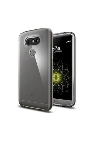 Spigen G5 İle Uyumlu Kılıf Neo Hybrid Crystal Gun Metal Gri