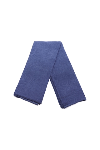 Taşlanmış Indigo Denim Pamuk Masa Örtüsü Mavi