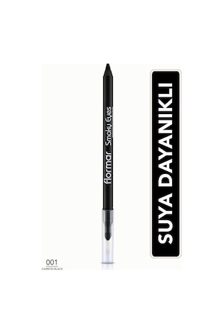 Flormar Smoky Eyes Gölgelendirme Başlıklı Kajal Göz Kalemi 001 Carbon Black