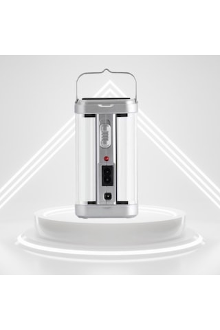 Sıladanal Güneş Enerjili Şarjlı Işık 1200mah Yeniden Şarj Edilebilir Batarya Yg-7977s Siyah