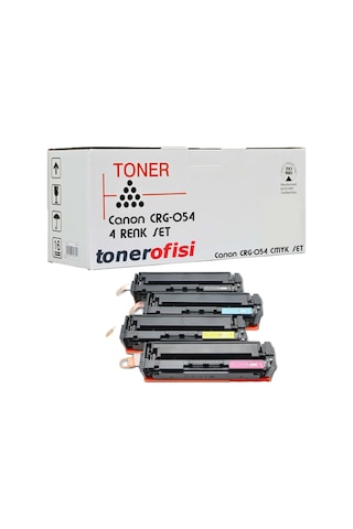 İ-sensys Mf-641cw Uyumlu Crg-054 Cmyk 4 Renk Set Toner Kartuş Takımı