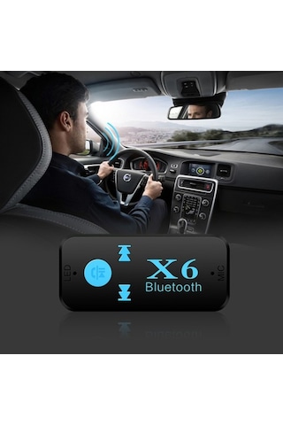 Bluetooth Müzik Alıcısı 3.5Mm Aux Araç Kiti Polygold X6