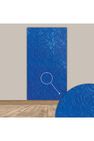 Tink 3d Kendinden Yapışkanlı Akustik Keçe Panel Modern Desenli 52x98 Cm 2 Adet 1 M² Mavi