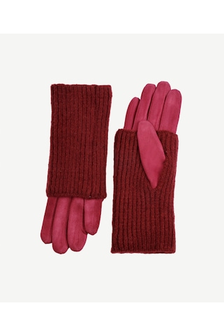 Yargıcı Triko Bilekli Kumaş Eldiven 25kked2006x 016 Bordo