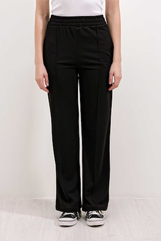 Gabria Ön Dikişli Eşofman Altı Siyah