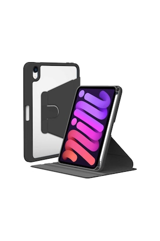 Apple Uyumlu iPad Mini 2021 6.nesil Kılıf Zore Nayn Dönebilen Standlı Kılıf Kapaklı Kılıf