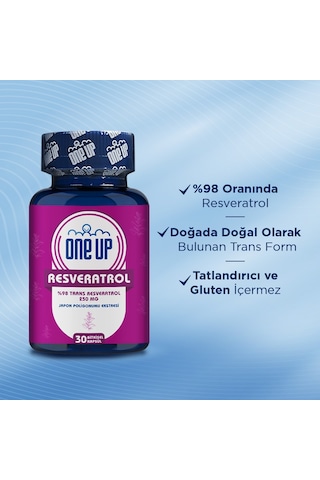 One Up Resveratrol 30 Kapsül