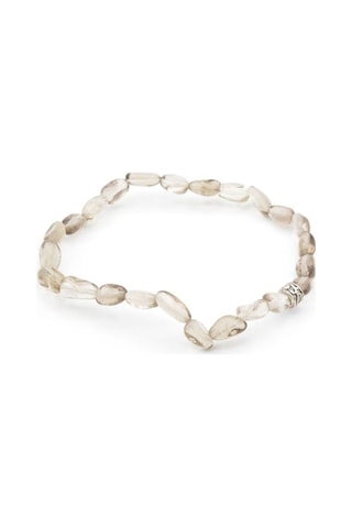 Murty99 Hakiki Doğal Amorf Kesim Dumanlı Kuvars Taşı Bileklik Kahverengi