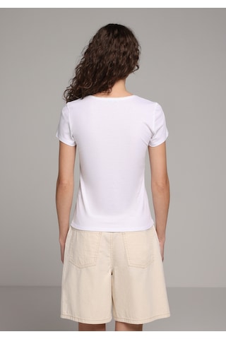 Colin's Colins Slim Fit Yuvarlak Yaka Düz Kadın Beyaz Kısa Kol Tişört Cl1082301 Q1.v1 Wht