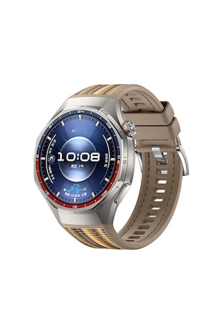 Huawei Watch Gt 6/5 Pro 46mm Kordon Lansman Kumaş Dikişli Silikon  Klips 1e-1 Uyum 102