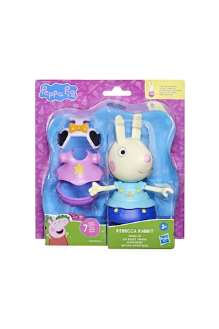 Peppa Pig Ve Ailesi Kıyafetli Figür Seti Rebecca Rabbit Peppa Pig