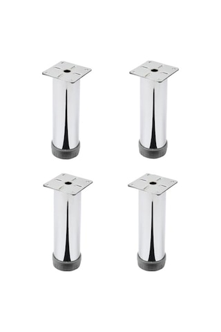 Kanepe Koltuk Çekyat Yükseltme Ayağı Tablalı Krom Metal 10 Cm 4 Adet Vidaları İle Birlikte Diğer