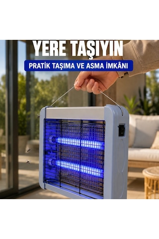12w Elektrikli Sinek Öldürücü Çift Uv Işıklı Asılabilir Böcek Öldürücü Lamba