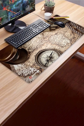 Sonictouch Ultragrand Gezginci Kaşif Gamer Oyuncu Xxl Kahverengi Klavye Mouse Pad 40x90cm Mousepad