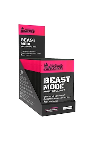 Kingsize Nutrition Beast Mode 21 Gr 20 Saşe - Kırmızı Meyveler Kırmızı Meyve