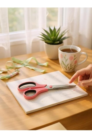 Ark Scıssors 19 Cm Pastel Pembe Makas