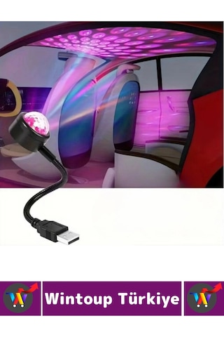 Ev Ofis Kamp 8 Farklı Işık Modu Sese Duyarlı Pratik Tak Çalıştır Çok Şık Usb Araç İçi Ambiyans Işığı Çok Renkli