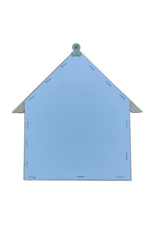 20x25cm Ham Ahşap Çerçeveli Boyanabilir Açık Anahtarlık Panosu