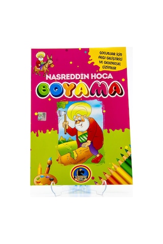 Nasreddin Hoca. Büyük Boy Rekli Boyama Kitabı