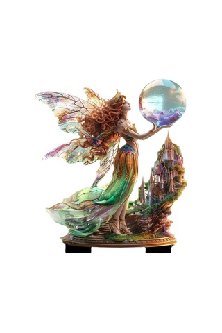 Peri Ve Kristal 2d Düz Akrilik Dekorasyon Bahçe Dekorasyonları