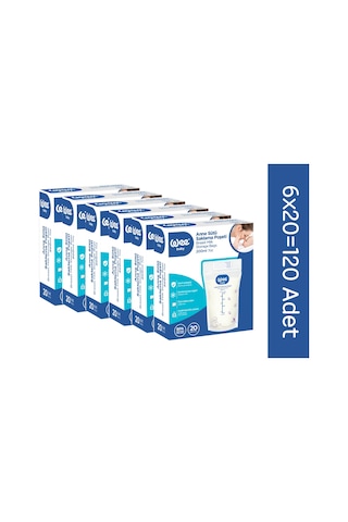 Süt Saklama Poşeti Seti (20x6 120 Adet)