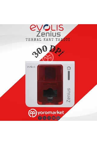Evolis Zenius Tam Panel Renkli Ribon 200 Baskı R5f002eaa Evolis