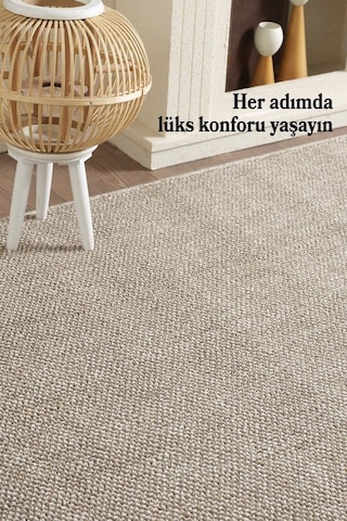 Yumuşak Bukleli Kahverengi Halı Oturma Odası Salon Mutfak Koridor Antre Balkon Çocuk Odası Halısı