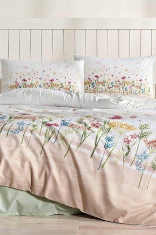 Özdilek Nev Spring Garden Nevresim Takımı Çift Kişilik Somon - Lastiksiz Somon