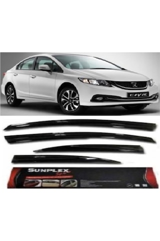 Honda Civic Fb7 2012-2016 Mugen Cam Rüzgarlığı Ön-Arka