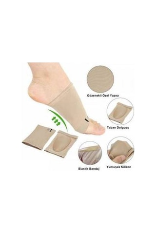 Ayak Boşluk Dolduran Ayak Çorabı Kumaş Ayak Ark Destek Çorabı