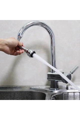 2 Fonksiyonlu Esnek Musluk Başlığı Tasarruflu Perlatör 4533