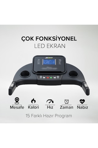 Proforce Zeta Otomatik Eğim Koşu Bandı Led Ekran Kolay Kurulum