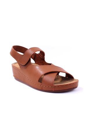 Dagoster Dza37-1810 Taba Günlük Ortopedik Kadın Sandalet