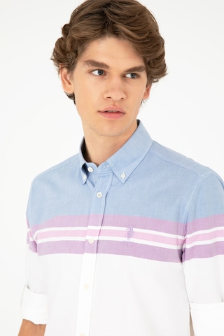 U.s. Polo Assn. Erkek Koyu Mavi Gömlek Desenli 50283802-vr032 Koyu Mavi