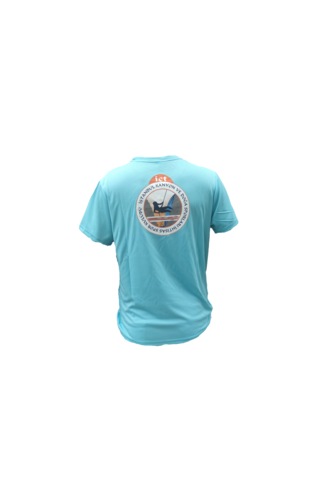 Erkek Nem Emici Hızlı Kuruma Atletik Teknik Performans T-shirt Turkuaz