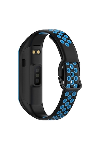 Adige Samsung Uyumlu Galaxy Fit 2 R220 Kordon Kayış Delikli Spor Silikon