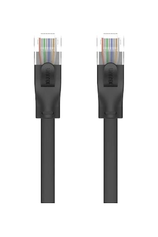 Unıtek Cat6 Patch Kablo 2mt Flat 1gbps, Siyah C1810gbk