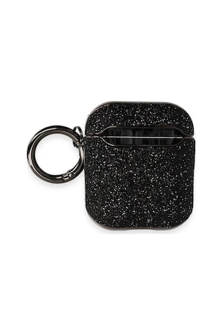 Apple, Uyumlu AirPods 2 2.nesil Spell Simli Kılıf - Siyah