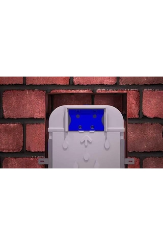 Creavit Gömme Rezervuar Gr5001 + Mat Buton + Ac50l Stop Valf 3 Lü Gri