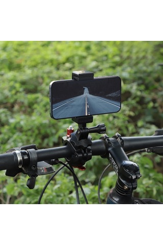 Sunnylıfe Zj758 Djı Action 4 / Gopro 12 Bisiklet Montajı 360 Derece Döndürme Gidon Kamera Tutucu