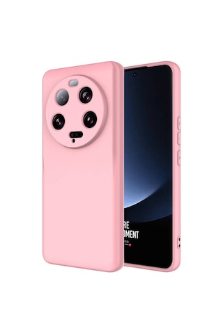Xiaomi Mi 13 Ultra Kılıf İçi Telefonu Çizmeyen Kadife Kaplı Dışı Soft Yapılı Esnek Lansman Kapak Ryc/mara AÇIK PEMBE