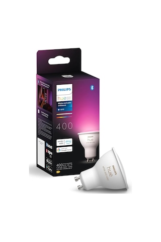 Philips Hue 4.2w Renkli Akıllı Spot Ampul Gu10 Bluetooth Uyumlu, Çok Renkli