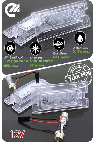 Mını Cooper R50 R52 R53 2001-2008 Canbus Led Plaka Aydınlatma Ledi Lambası
