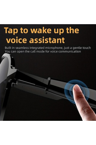 Xuweiwei Siyah Yeni Akıllı Gözlükler Kablosuz Kulaklık Gözlük Metal Dokulu Mikrofon Hoparlör Dokunmatik Kontrol Kamera Tüm Telefonlarla Uyumlu