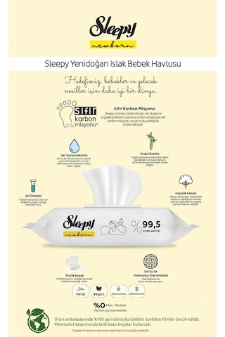 Sleepy Sensitive Islak Havlu 12X90 Lı 1080 Yaprak