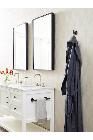 Bh26546orb Yağ Ovuşturdu Bronz Havlu Çubuğu 9 İnç 229 Mm Havlu Askısı Arrondi Banyo Havlu Tutacağı Çok Renkli