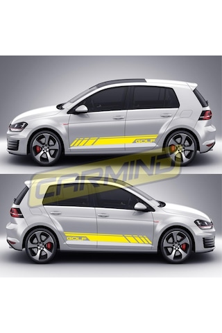 Volkswagen Golf 7 Yan Şerit Sticker 2013-2017